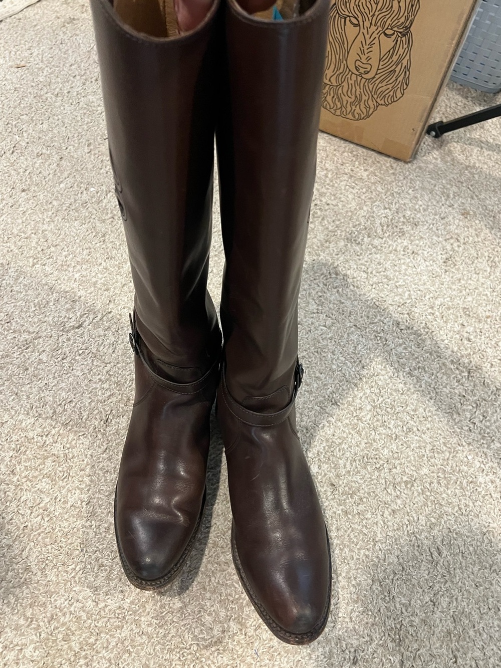 Frye Woman’s Rider Logo Riding Boots, 8.5 - Picture 7 of 10